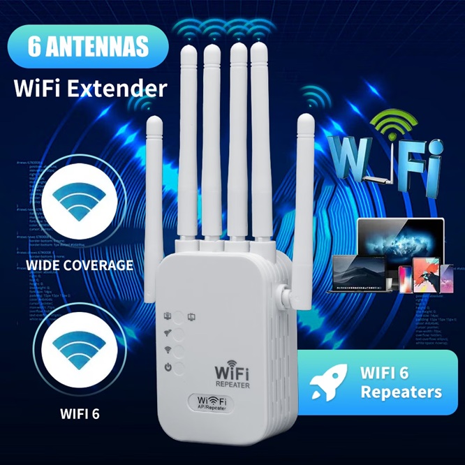 [Répéteur Multi-Ports] Réémetteur, Portée Étendue, WiFi Haute vitesse